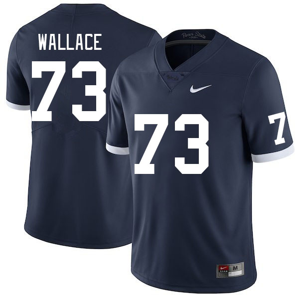 Men #73 Caedan Wallace Penn State Nittany Lions College Football Jerseys Stitched Sale-Retro